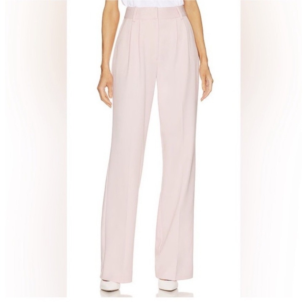 FAVORITE DAUGHTER The Favorite Pant Trousers Sz 18 Pleated Wide Leg Light Pink